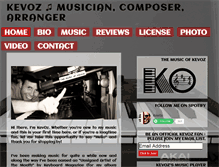 Tablet Screenshot of kevoz.com